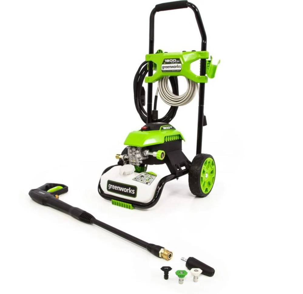 Greenworks 1800 PSI 1.1 GPM Electric Cold Water Pressure Washer with 4 Nozzles, large image number 1