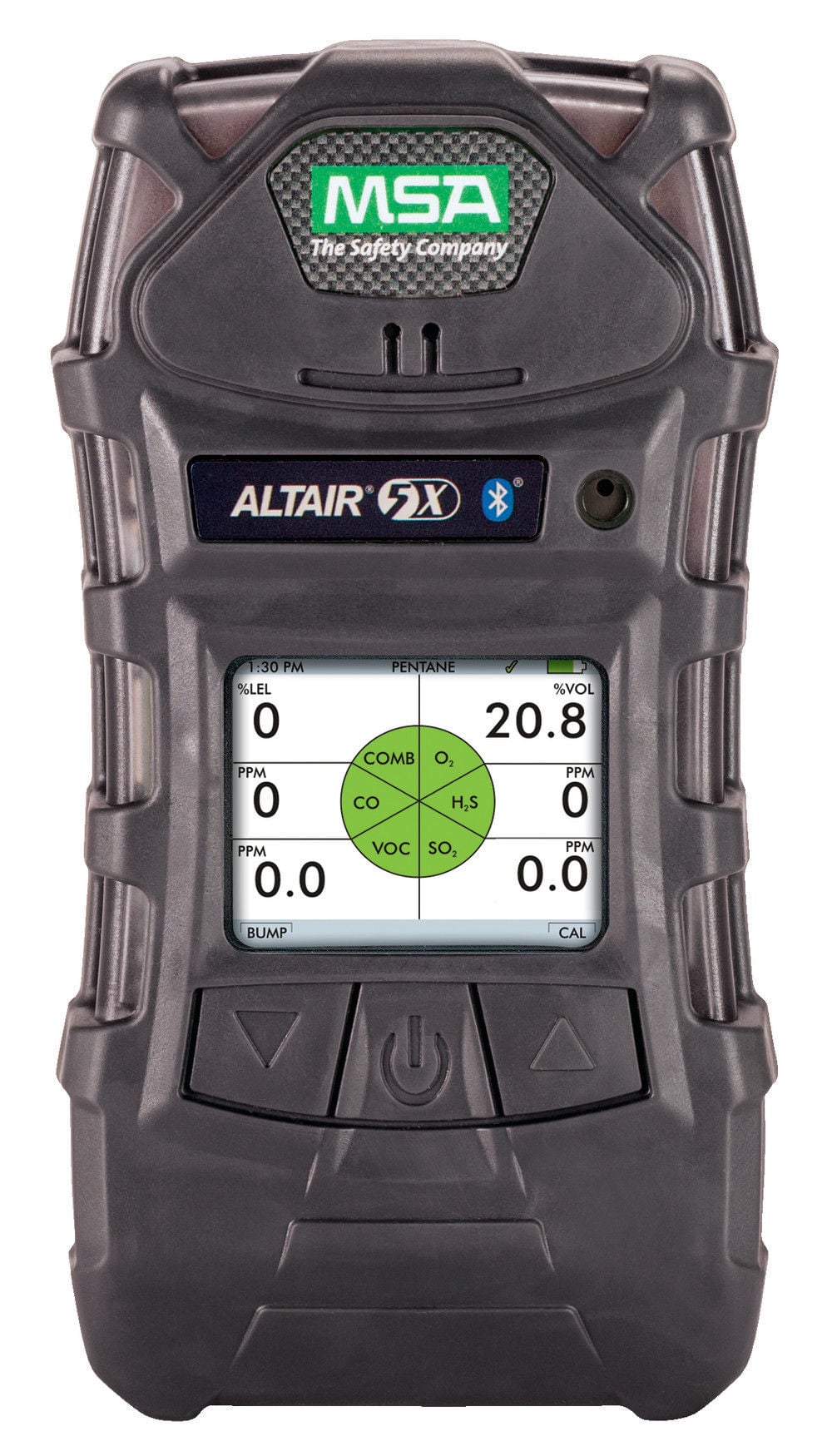MSA Safety Works ALTAIR Gas Detector 5X (LEL O2 CO H2S PID) Color 10' Line 1' Probe, large image number 1
