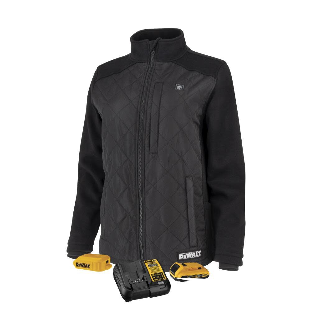 DEWALT Womens Hybrid Heated Jacket, Black, Size Large – DCHJ102BD1-L
