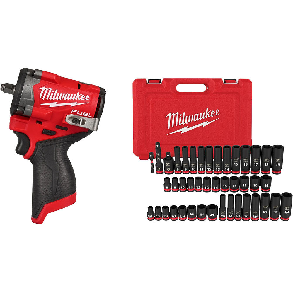 Milwaukee M12 Stubby Nut Buster Bundle, large image number 1