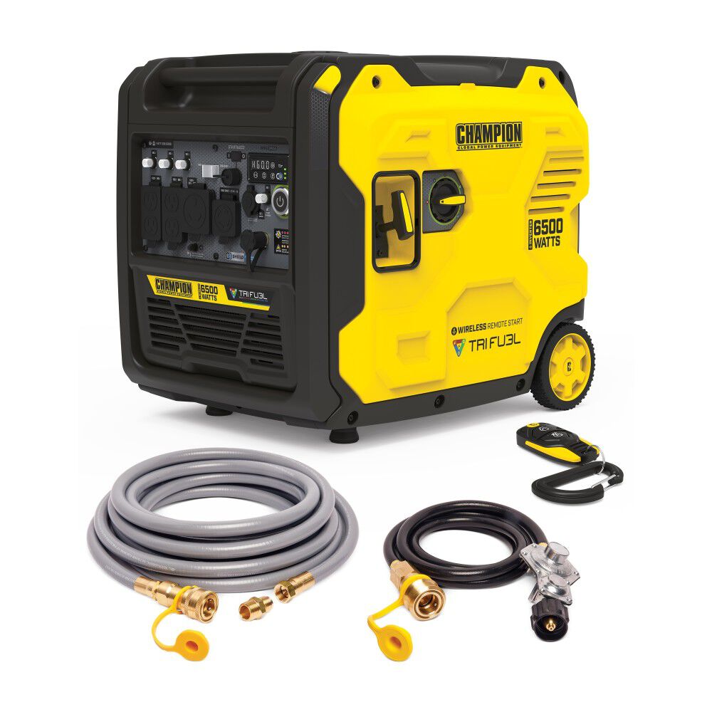 Champion Power Equipment 6500-Watt Wireless Remote Start Tri Fuel 49 State RV Ready Portable Inverter Generator with StartLINK, large image number 7