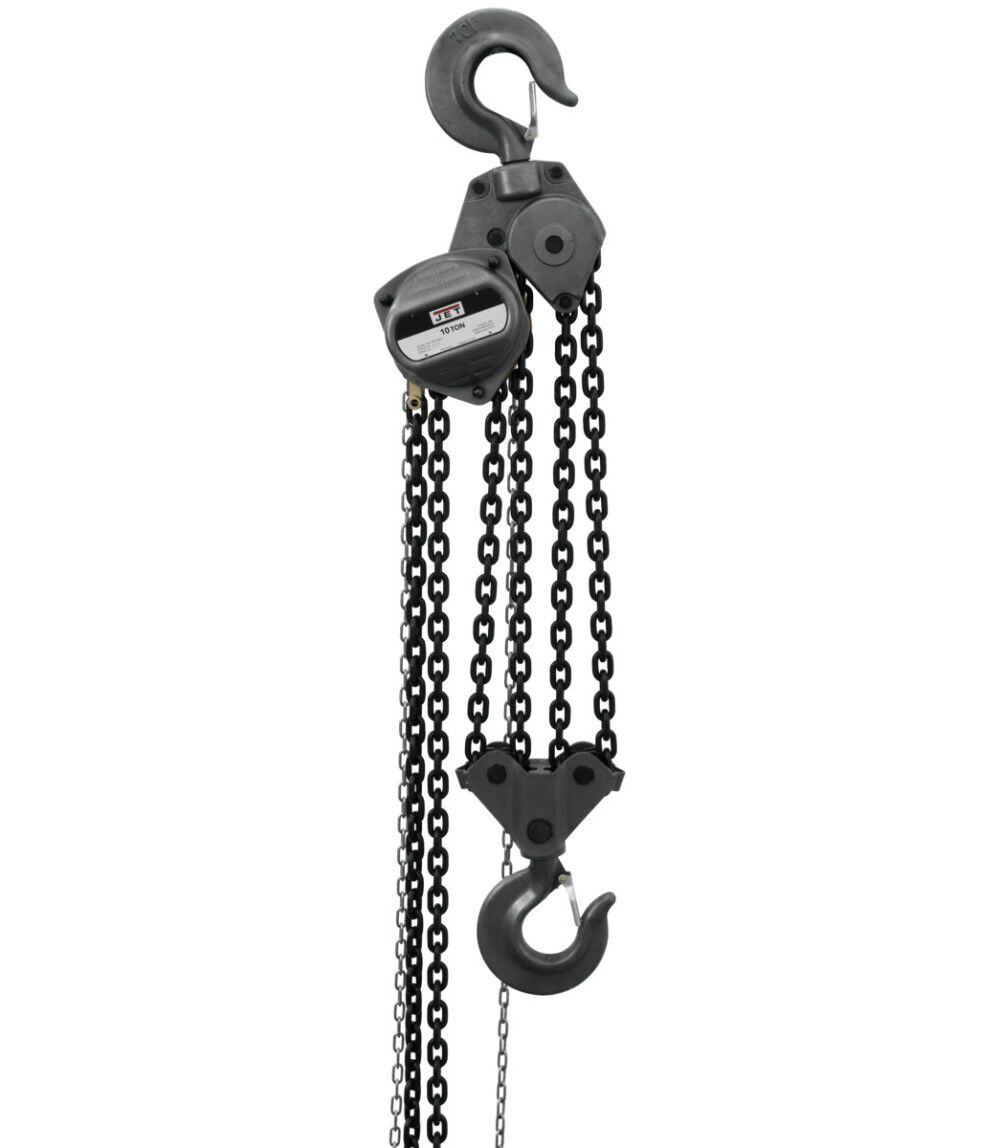 Jet S90-1000-20 10 Ton Hand Chain Hoist 20 Ft. Lift Jet S90-1000-20 10 Ton Hand Chain Hoist 20 Ft. Lift