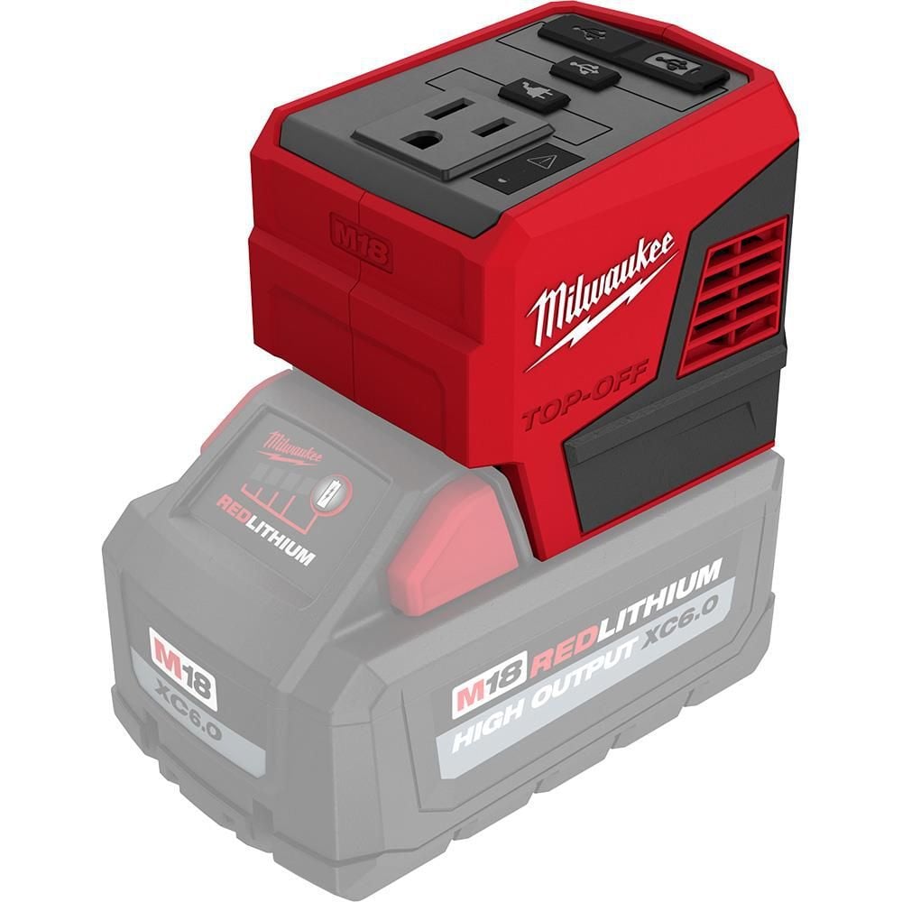 Milwaukee M18 TOP-OFF 175W Portable Power Supply Inverter, large image number 10