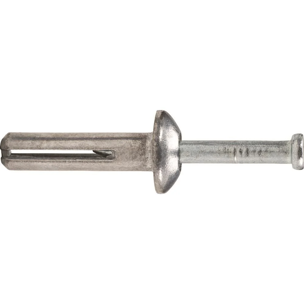 DEWALT Zamac Nailin 1/4 x 3/4 Inch Mushroom Head Hammer-Drive Anchor 100 Pieces, large image number 1