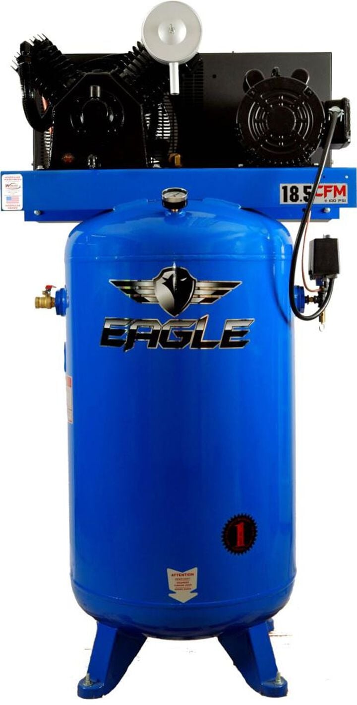Eagle Compressor 80 Gallon 5 HP Stationary Vertical Compressor