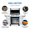 Napoleon Prestige 500 Propane Gas Grill with Infared Burners 82000 BTU Stainless Steel, small image number 5