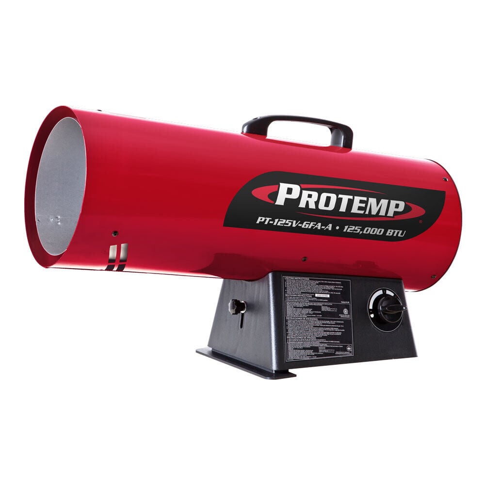Protemp 125000 BTU Liquid Propane Forced Air Heater Variable Output – PT-125V-GFA-A