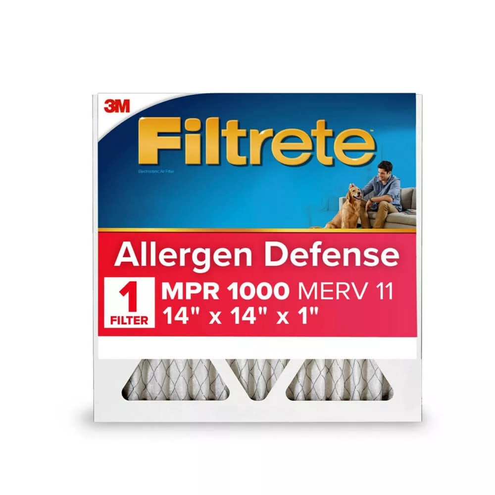 3M 14 Inch x 14 Inch 1000 MPR MERV 11 Allergen Air Filter – 1 Pack – 4012470