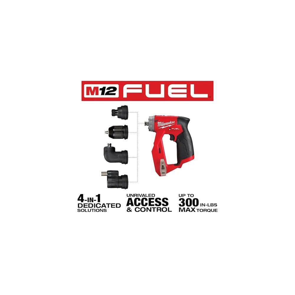 Milwaukee M12 FUEL Installation Drill/Driver (Bare Tool) Oscillating Multi-Tool Bundle, large image number 4