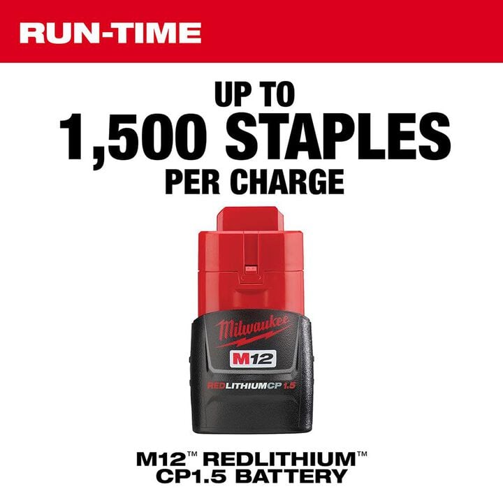 Milwaukee M12 3/8 in. Crown Stapler (Bare Tool), large image number 3