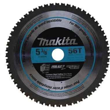 Makita 5-3/8 in. 56T Carbide-Tipped Metal Cutting Blade Stainless Steel