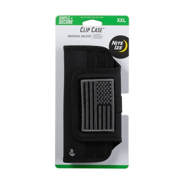 Nite Ize Clip Case Horizontal Universal Phone Holster XXL USA Patch