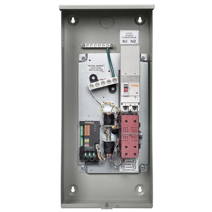 Generac 100 Amp Service Rated 120/240 Single Phase NEMA 3R Smart Transfer Switch, large image number 1