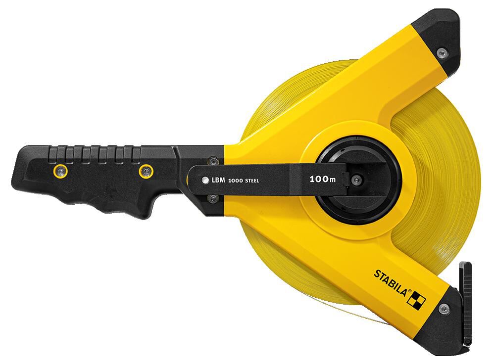 Stabila Tape Measure LBM 1000 STEEL 100M CM Metric Scale OPEN REEL TAPE, large image number 1