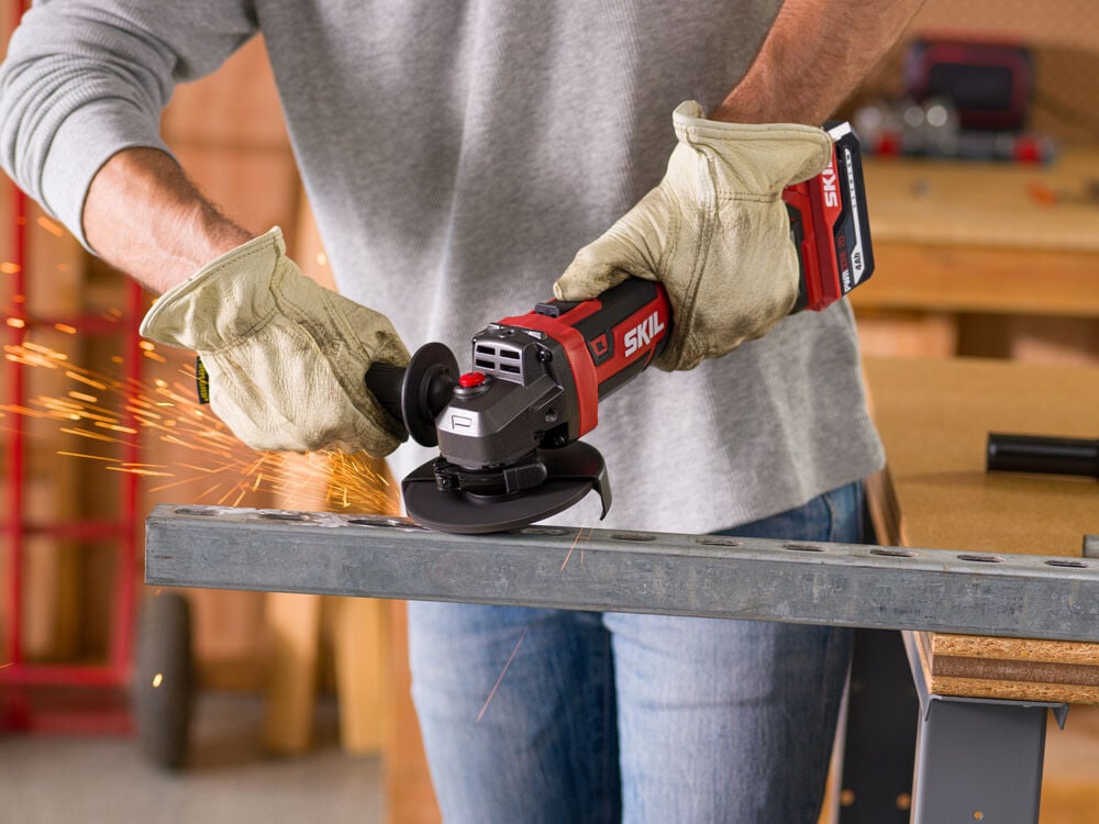 SKIL 20V 4-1/2 Inch Brushless Angle Grinder Kit, large image number 5