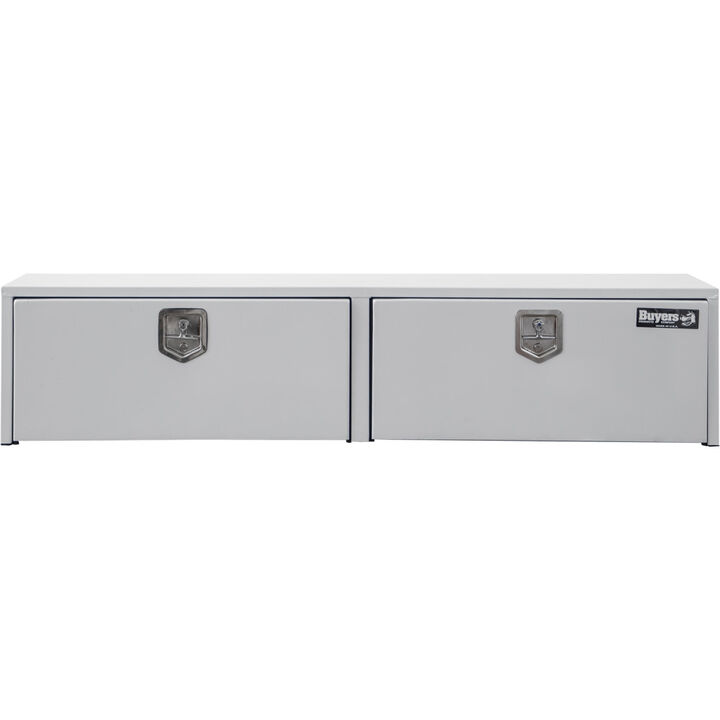 Buyers Products Company 18x16x90 Inch White Steel Topsider Truck Box