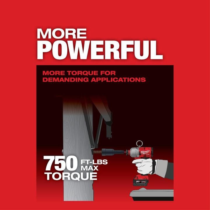 Milwaukee M18 FUEL ONE-KEY 7/16In Hex Utility High Torque Impact Wrench Kit, large image number 4