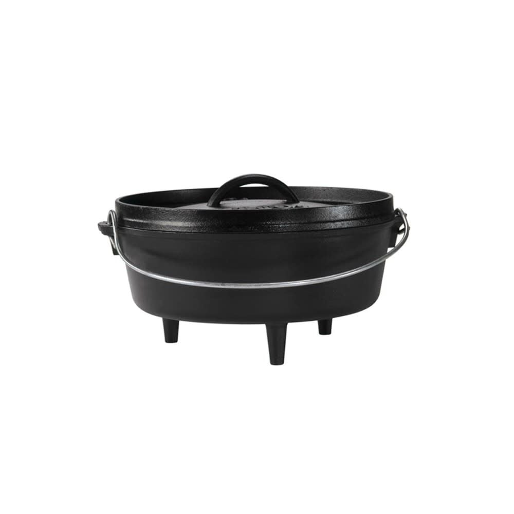 Lodge Cast Iron 4 Qt 10 Inch Black Cast Iron Camp Dutch Oven – L10CO3