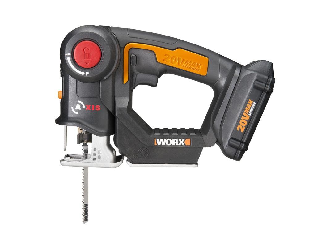 Worx POWER SHARE 20V AXIS 2 in 1 Reciprocating Saw & Jigsaw Kit, large image number 7