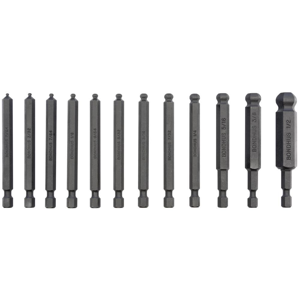 Bondhus 12pc Ball End Power Bits, large image number 1