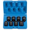 Grey Pneumatic 1/4 - 5/8 Inch Standard Pipe Plug Impact Socket Set 8 Piece, small image number 1
