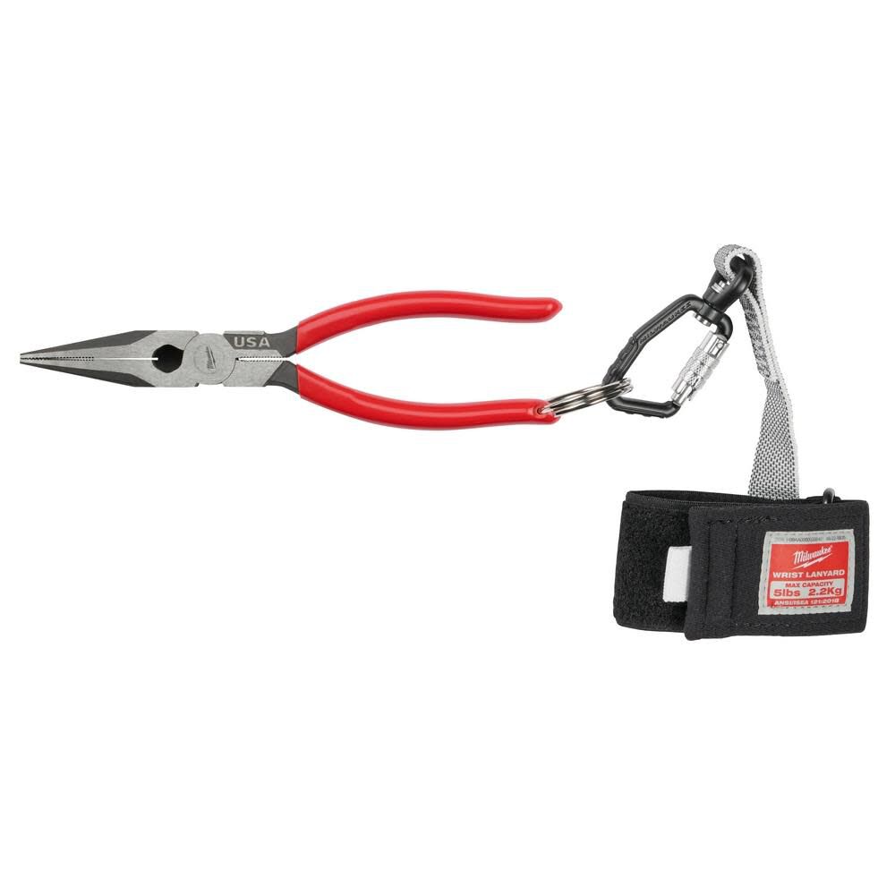 Milwaukee 8inch Long Nose Dipped Grip Pliers (USA), large image number 10