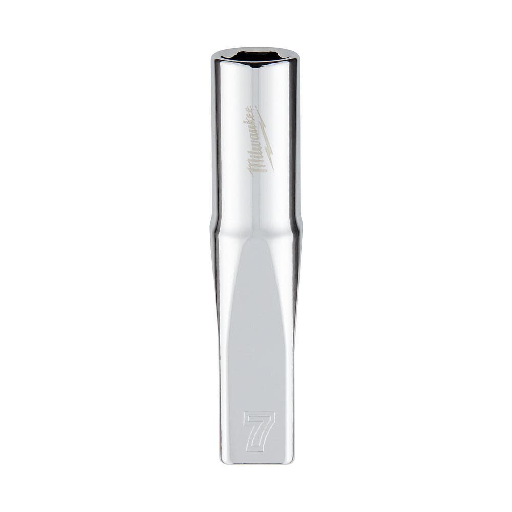 Milwaukee 1/4 in. Drive 7mm Metric 6-Point Deep Socket, large image number 1