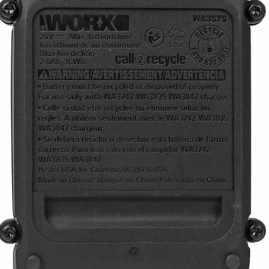 Worx 20V Power Share 2.0 Ah Lithium Battery 2pk WA3575.2 - Acme Tools