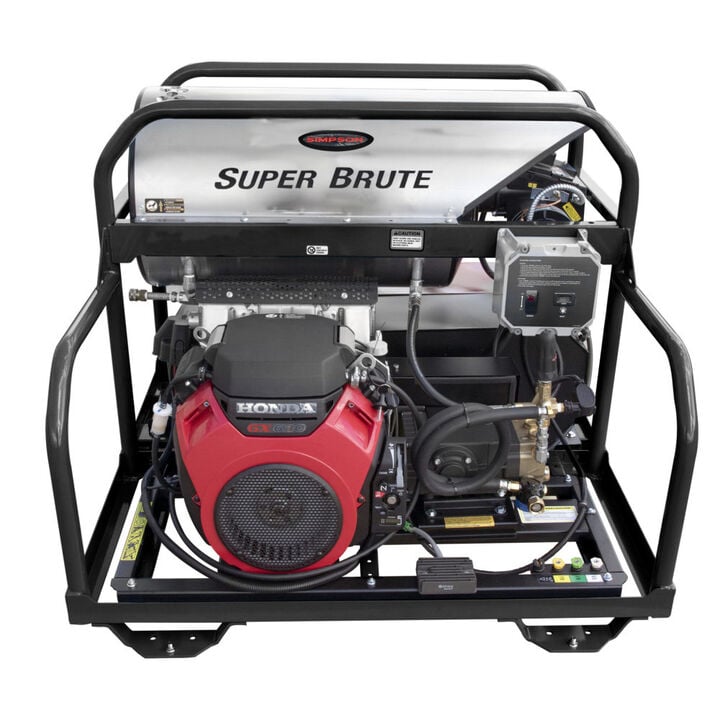 Simpson Super Brute 3500 PSI 5.5 GPM Gas Powered Hot Water Pressure Washer with 4 Spray Tips