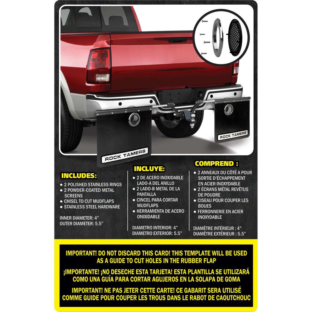 Rock Tamers 4 Inch ID Stainless Steel Exhaust Outlet, large image number 8