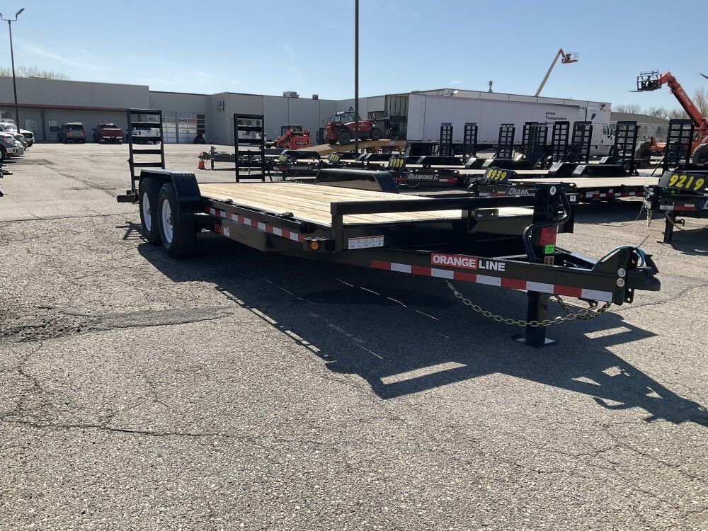 Orangeline Equipment Hauler Trailer 83in x 17 + 3' Cleated Dovetail Heavy Duty, large image number 8