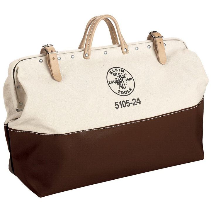 Klein Tools 24in High-Bottom Canvas Tool Bag