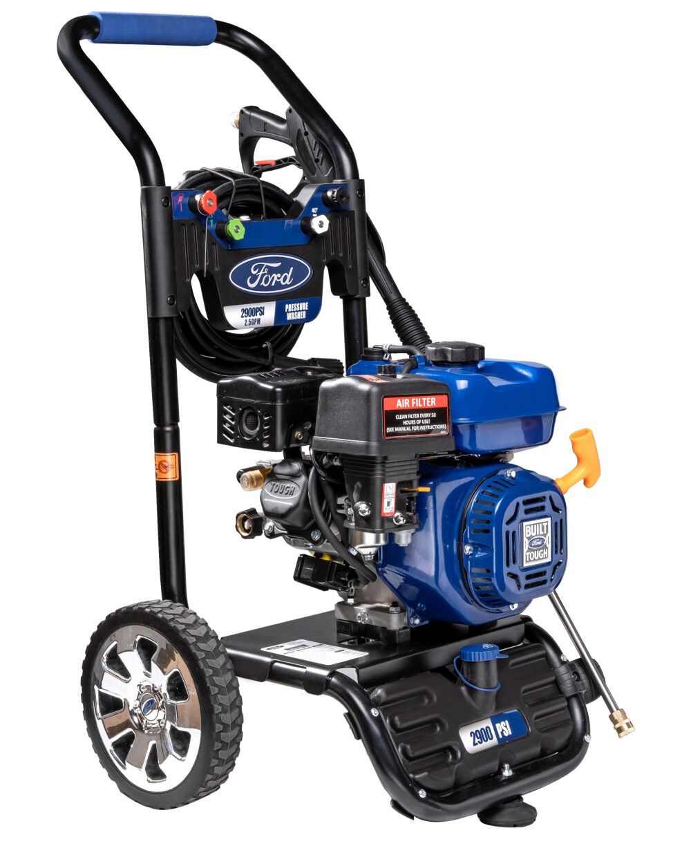 Ford 2900 PSI 2.5 GPM Gas Powered Cold Water Pressure Washer with 4 Spray Nozzles – FPWG2900H