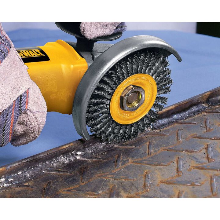 DEWALT 4 In. x 5/8 In. to 11 HP .020 Carbon Stringer Wire Wheel, large image number 2