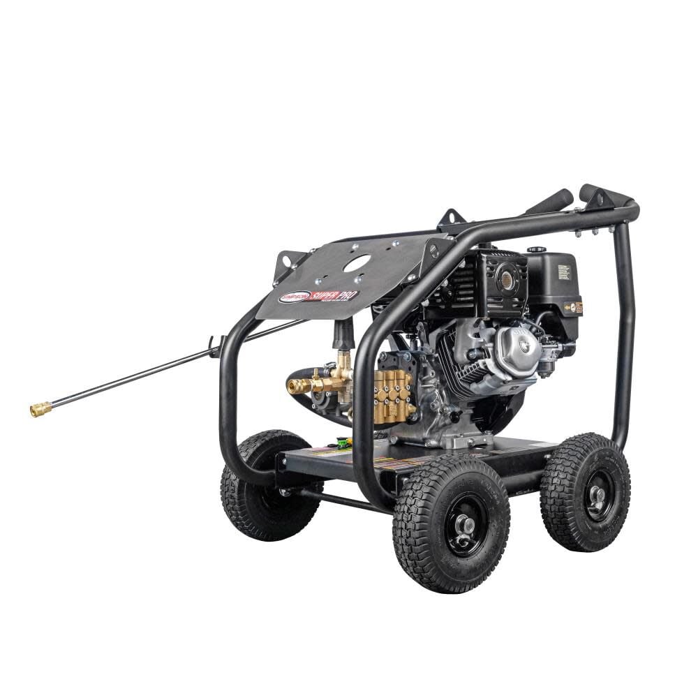 Simpson SuperPro Roll Cage 4400 PSI 4.0 GPM Gas Powered Cold Water Pressure Washer with 5 Spray Tips – SW4440HCDM