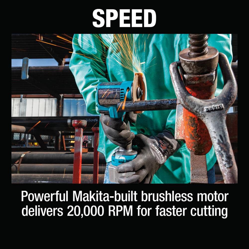 Makita 18V LXT Lithium-Ion Brushless Cordless 3 Inch Cut-Off Tool & 4Ah Lithium Ion Battery Pack Bundle, large image number 22