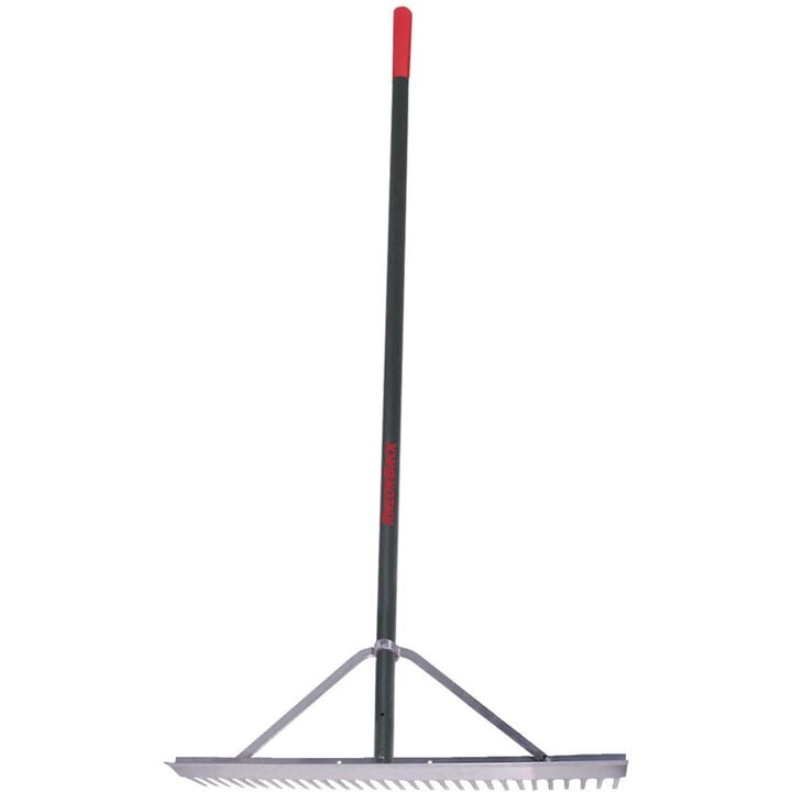 Razorback 30 In. Aluminum Landscape Rake with 66 In. Handle