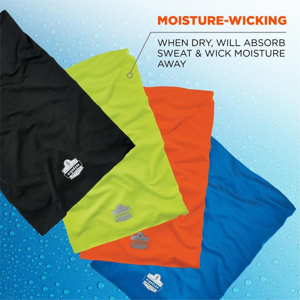 Ergodyne Chill Its 6487 Cooling Multi Band Neck Gaiter, Lime, large image number 4