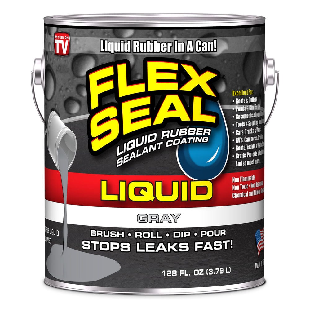 Flex Seal 1 Gallon Liquid Rubber Sealant - Gray, large image number 1
