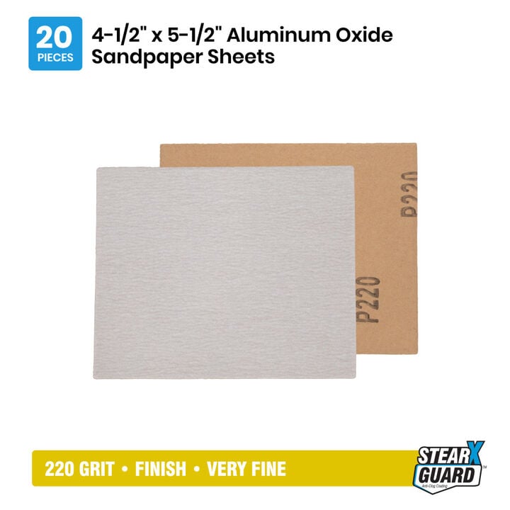 Spyder 20-Sheets Alum Oxide 220 Grit Sandpaper, 4.5 x 5.5 Inch, large image number 6