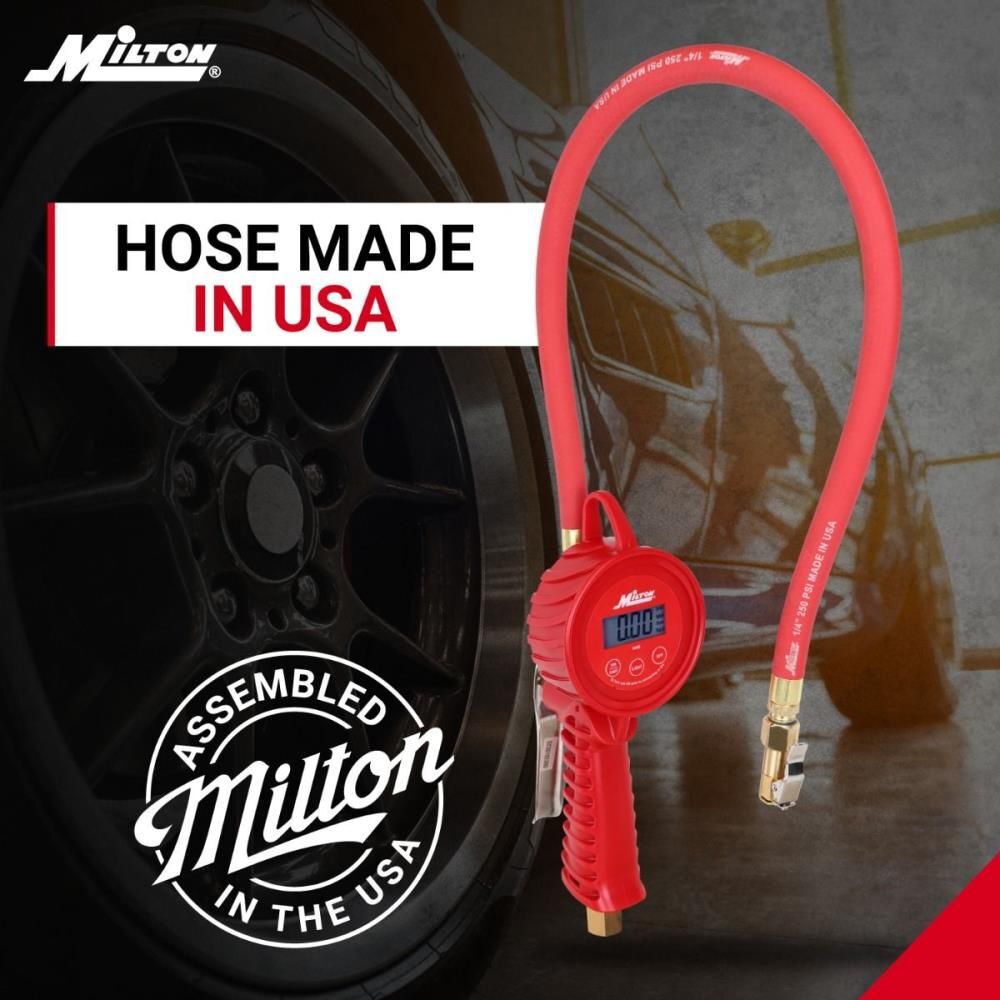 Milton 555e Digital Tire Inflator Gauge, 5 to 220 PSI,  1 PSI Accuracy, large image number 12