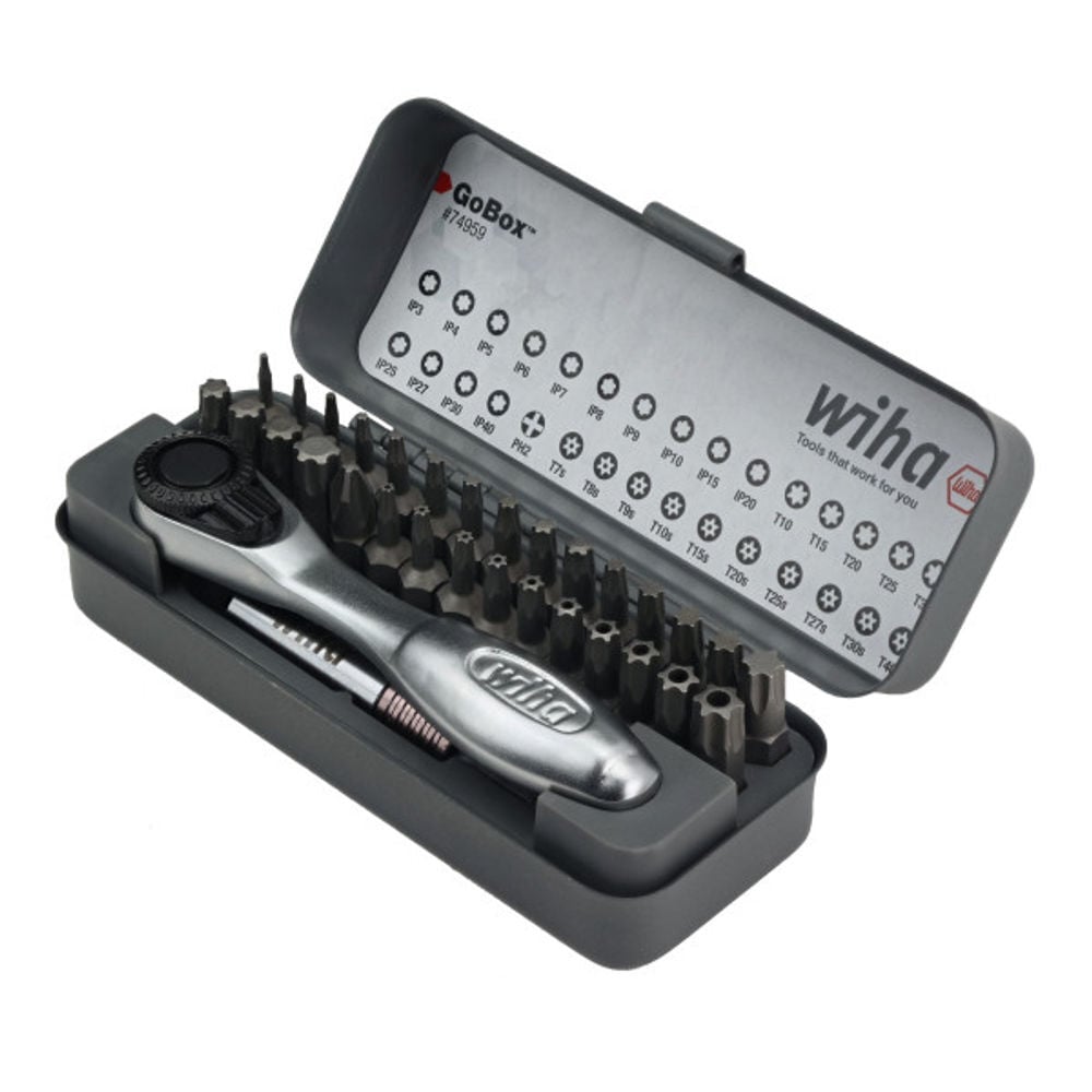 Wiha GoBox Master Torx Bit Set with Mini Ratchet 32pc, large image number 2