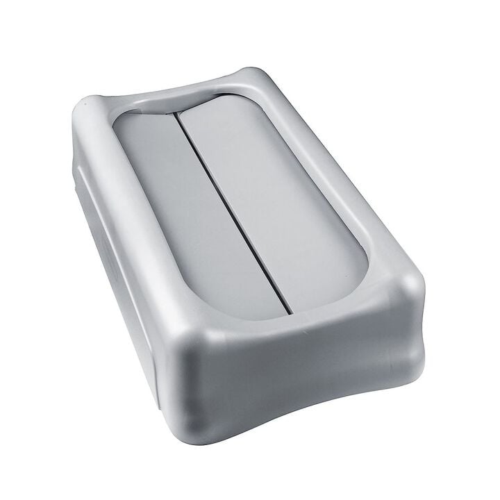 Rubbermaid Slim Jim Swing Lid Gray, large image number 1