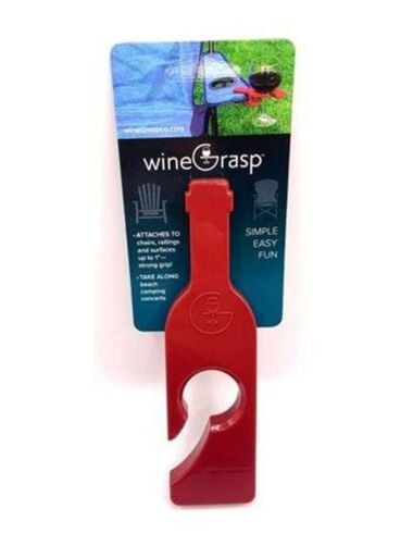 Wine Grasp 10 oz Rubber Padded Grip Glass Holder