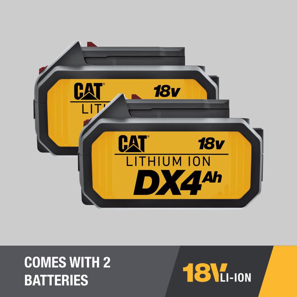 CAT 18V 1 in Cordless SDS-Plus Rotary Hammer Drill with Two Batteries, large image number 4
