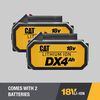 CAT 18V 1 in Cordless SDS-Plus Rotary Hammer Drill with Two Batteries, small image number 4