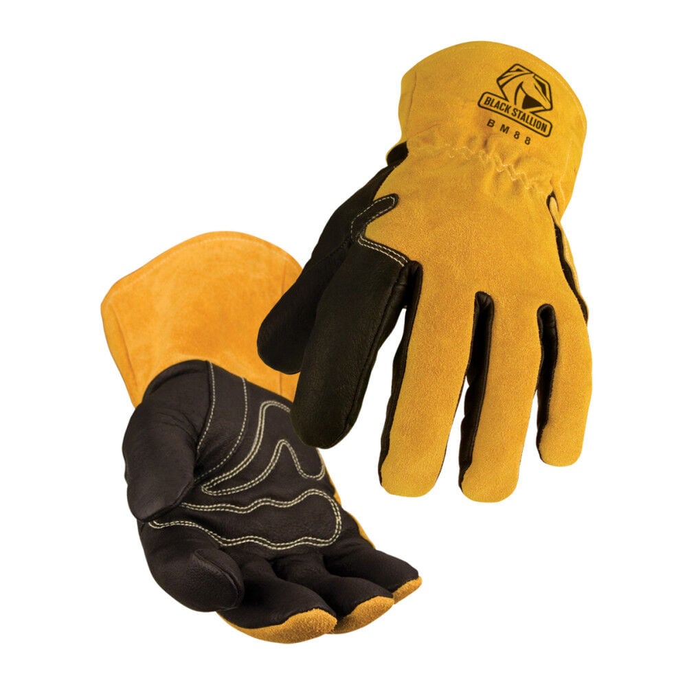 Black Stallion Premium Pigskin & Cowhide MIG Gloves, large image number 1