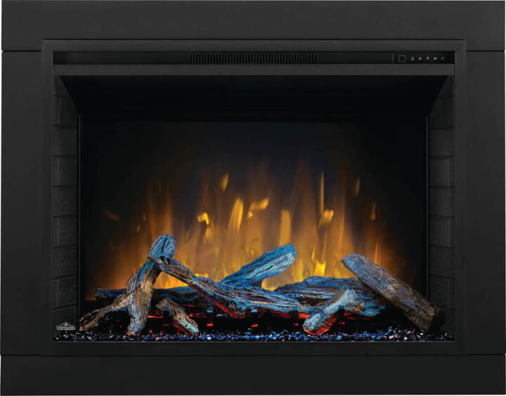 Napoleon Element Electric 42 Inch Single-Sided Built-In Fireplace Black, large image number 3
