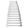GEARWRENCH 16 Pc 120XP Universal Spline Metric XL Combination Ratcheting Wrench Set, small image number 1