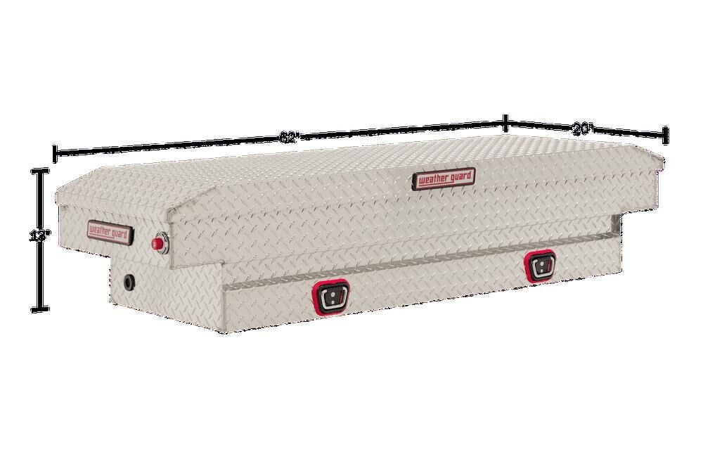 Weather Guard Saddle Truck Tool Box Aluminum Compact Clear, large image number 5